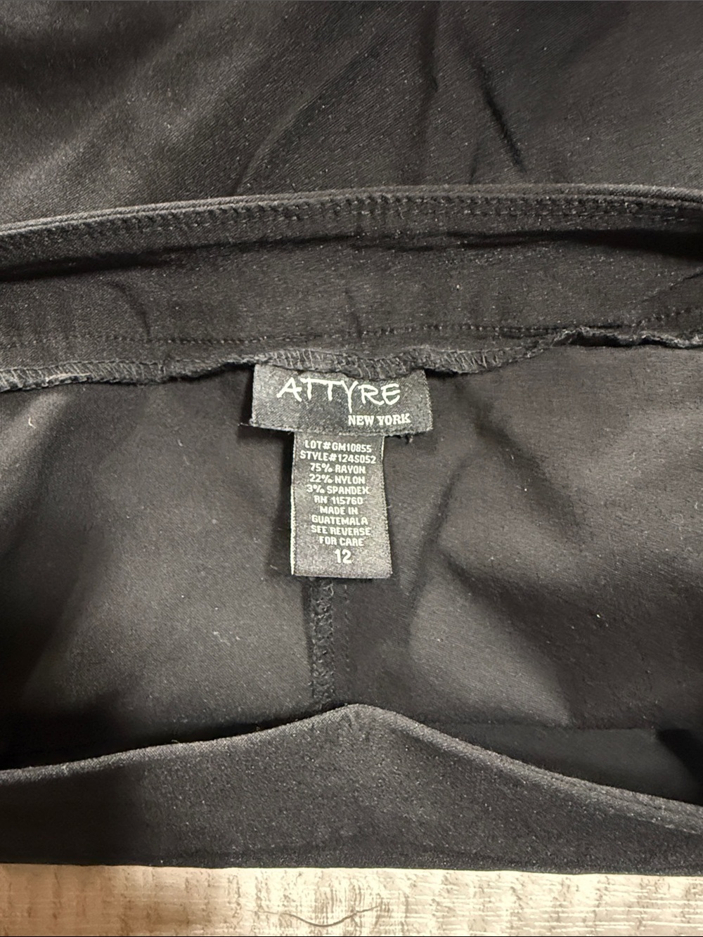 ATTYRE Women’s Black Skort size 12
